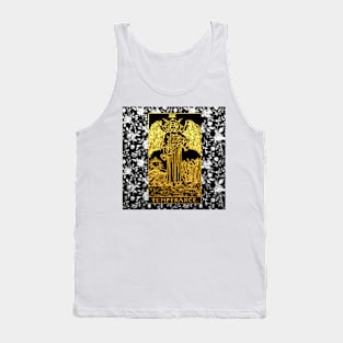 Temperance - A Floral Tarot Print Tank Top